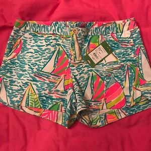 RARE Lilly Pulitzer You Gotta Regatta shorts NWT